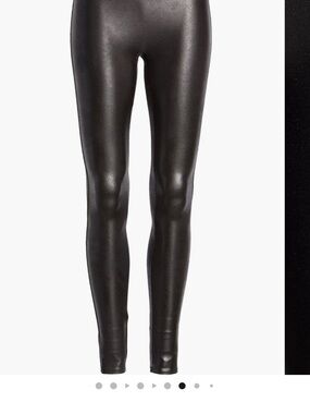 Spanx Faux Leather Black Leggings